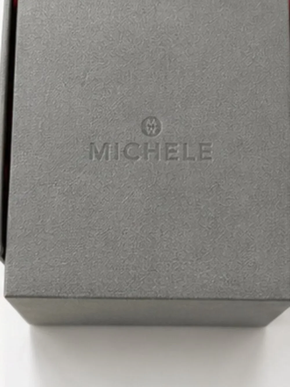 MICHELE Diamond Deco Watch Stainless Steel Swiss w/Box & Extra Links